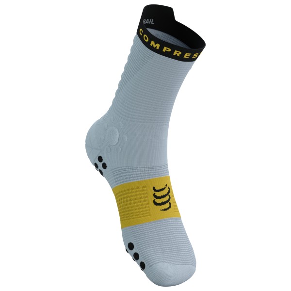 Compressport - Pro Racing Socks V4.0 Trail - Laufsocken Gr T1 - EU: 35-38 grau von Compressport