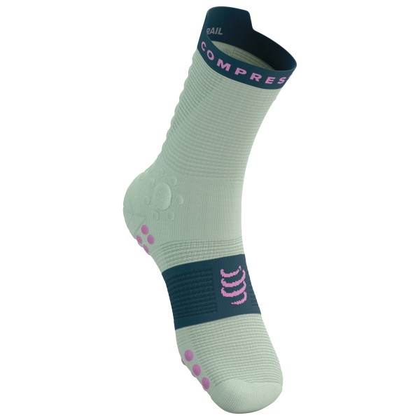 Compressport - Pro Racing Socks V4.0 Trail - Laufsocken Gr T1 - EU: 35-38 türkis von Compressport