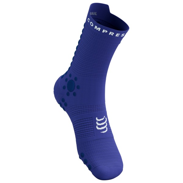 Compressport - Pro Racing Socks V4.0 Trail - Laufsocken Gr T2 - EU 39-41 blau von Compressport