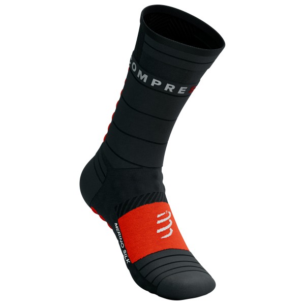 Compressport - Pro Racing Socks Winter Run - Laufsocken Gr T2 - EU: 39-41 schwarz von Compressport