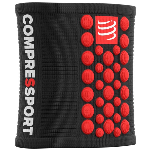 Compressport - Sweatbands 3D.Dots - Schweißband Gr One Size schwarz von Compressport