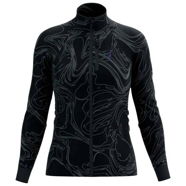 Compressport - Women's Hurricane Windproof Jacket Aurora - Laufjacke Gr L schwarz von Compressport