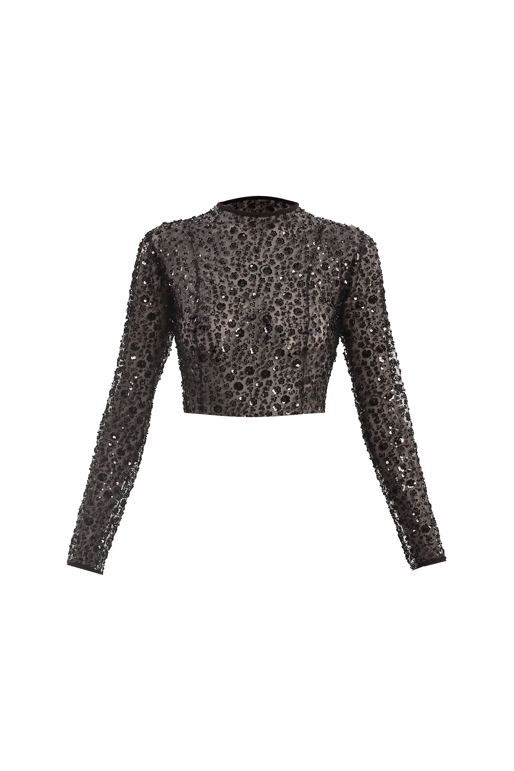 Black sequin embroidered top - Black - M - Compte Spain - Long sleeve tops Black sequin embroidered top - Black - M - Compte Spain - Long sleeve tops von Compte Spain