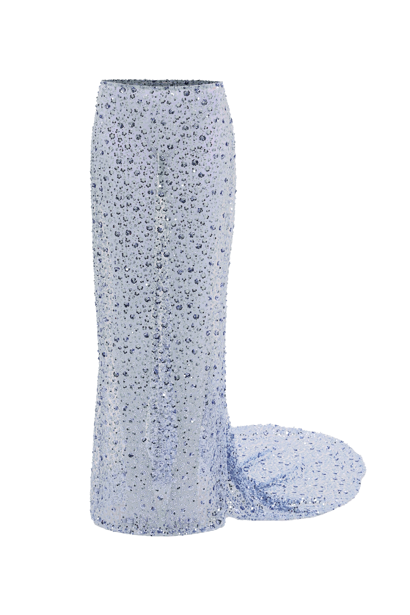 Blue sequin embroidered skirt - Blue - S - Compte Spain - Maxi skirts von Compte Spain