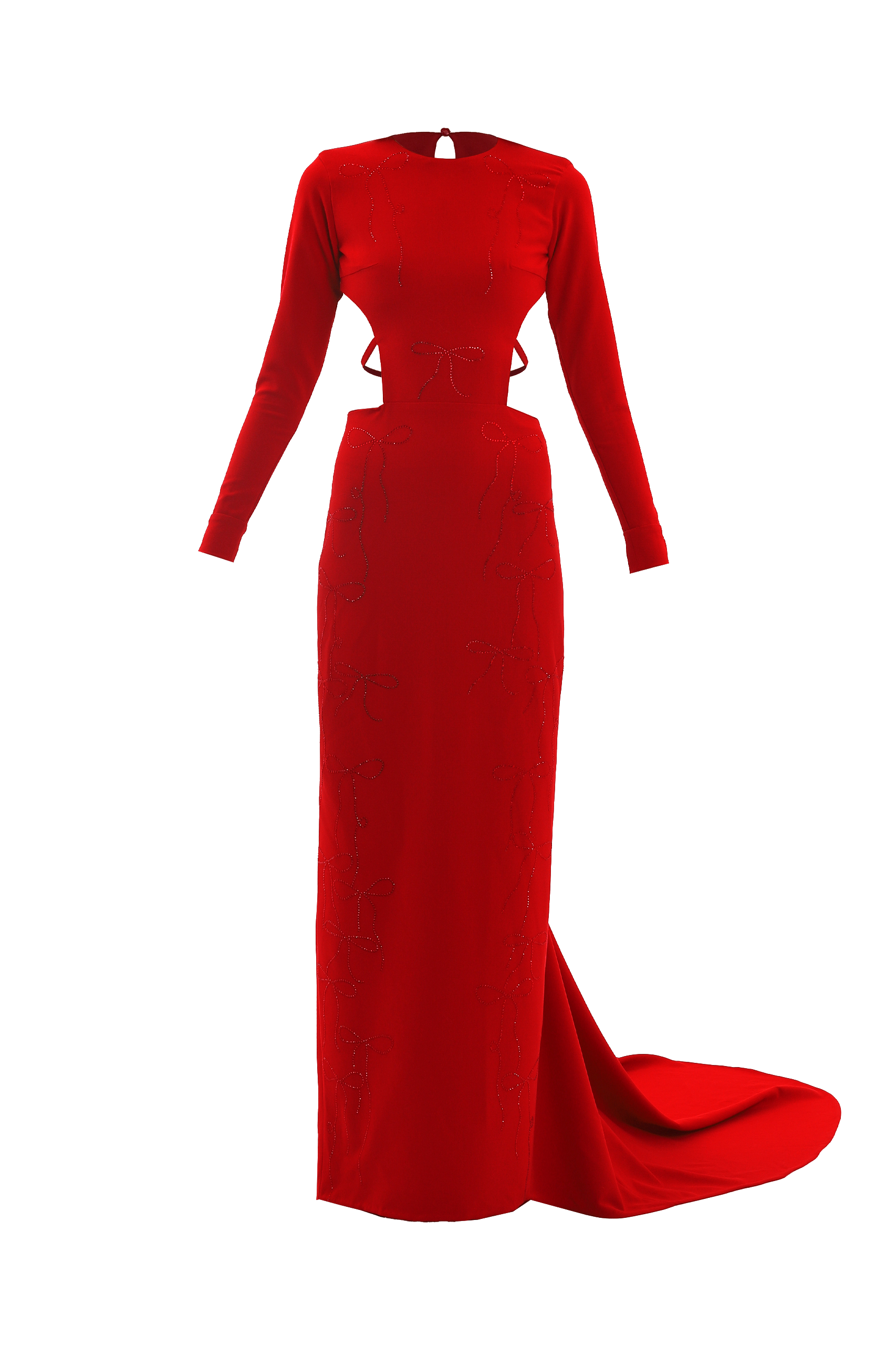 Red crystal bows long dress - Red - XL - Compte Spain - Maxi dresses Red crystal bows long dress - Red - XL - Compte Spain - Maxi dresses von Compte Spain