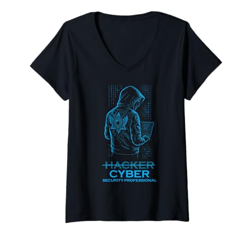 Damen Ethischer Hacker-Sicherheitsprogrammierer für Cybersicherheit T-Shirt mit V-Ausschnitt Damen Ethischer Hacker-Sicherheitsprogrammierer für Cybersicherheit T-Shirt mit V-Ausschnitt von Computer Security Coder Hacking Funny Design