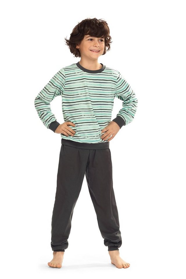 Comte Schlafanzug Comte Kids (Set, 2 tlg., Set) Jungen Schlafanzug Pyjama Langarm Baumwolle von Comte