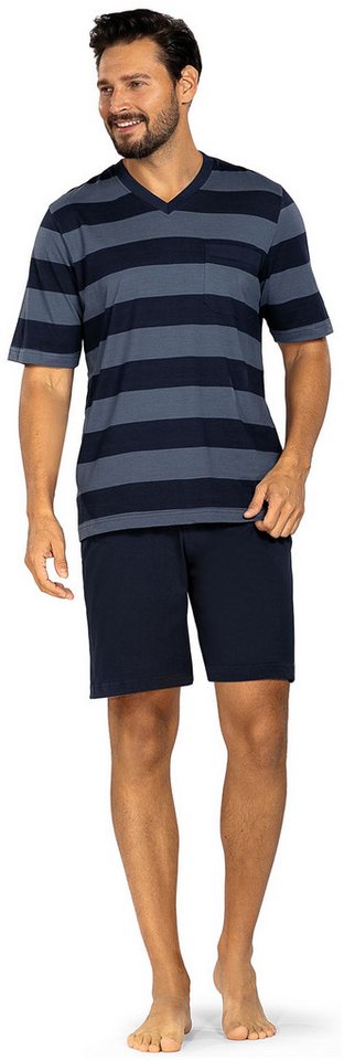 Comte Shorty Lunar Lounge (Set, 2 tlg., 2-teilig) Herren Pyjama kurz Shorty Kurzarm Baumwolle auch große Größen von Comte