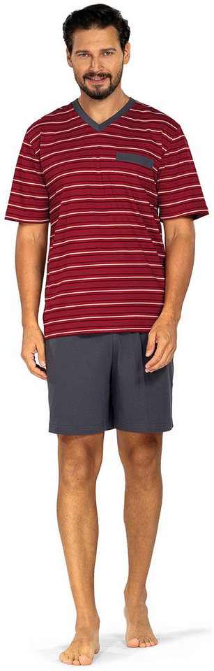 Comte Shorty Lunar Lounge (Set, 2 tlg., 2-teilig) Herren Pyjama kurz Shorty Kurzarm Baumwolle auch große Größen von Comte