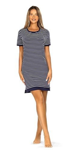 Comtessa Damen Nachtemd N251242 Kurzarm Mixed Gestreift Gr. 44 von Comtessa