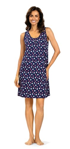 Comtessa Damen Nachthemd 251232 ohne Arm Farbe: Navy 100% Baumwolle Gr. 54 XXL von Comtessa