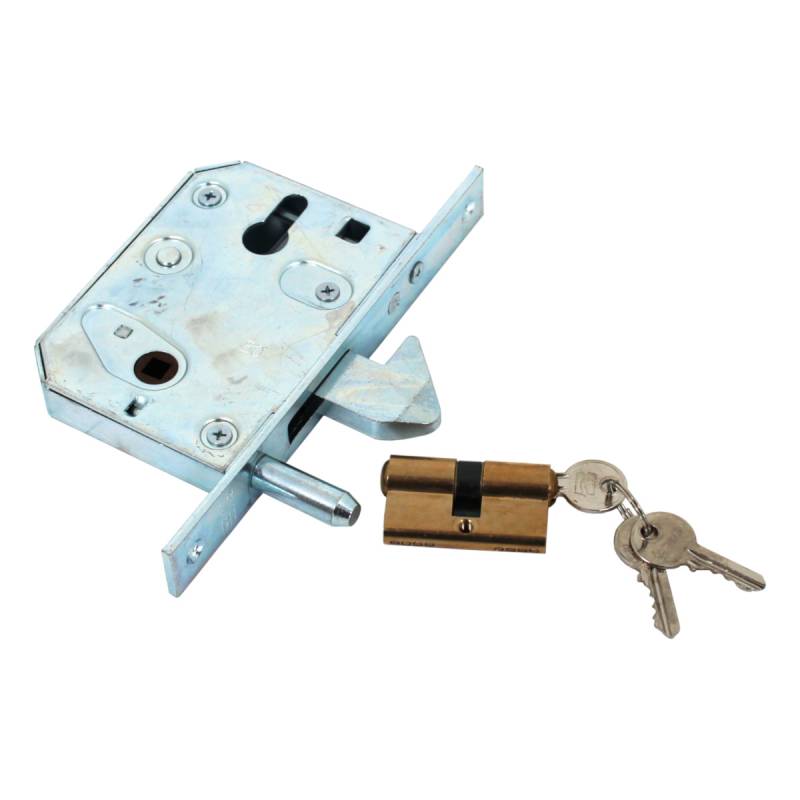 Comunello 215-50 Hakenschloss für Tore Eisentore Eisentür mit verzinktem Zylin von Comunello