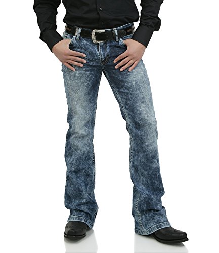 Bootcut Denim Jeans Schlaghose Star Random 32/32 von Comycom