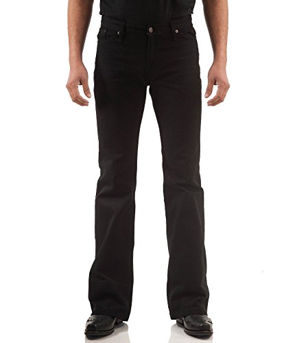 Bootcut Hüftschlaghose schwarz 36/30 von Comycom