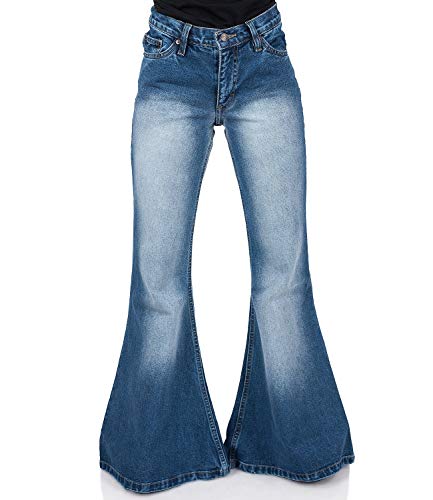 Comycom 70er Boho Hüftjeans mit Riesenschlag 28/32 von Comycom