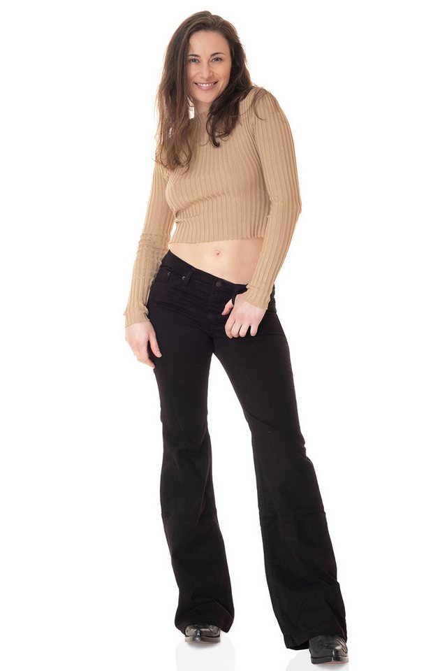 Comycom Bootcut-Jeans Damen STAR CUT BLACK ONE Comycom Bootcut-Jeans Damen STAR CUT BLACK ONE von Comycom