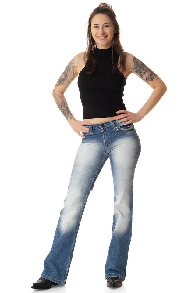 Comycom Bootcut-Jeans Damen STAR CUT BLUE 72 Comycom Bootcut-Jeans Damen STAR CUT BLUE 72 von Comycom