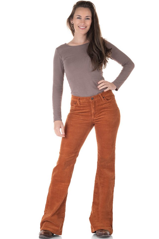 Comycom Cordhose Damen Bootcut mittelbraun Comycom Cordhose Damen Bootcut mittelbraun von Comycom