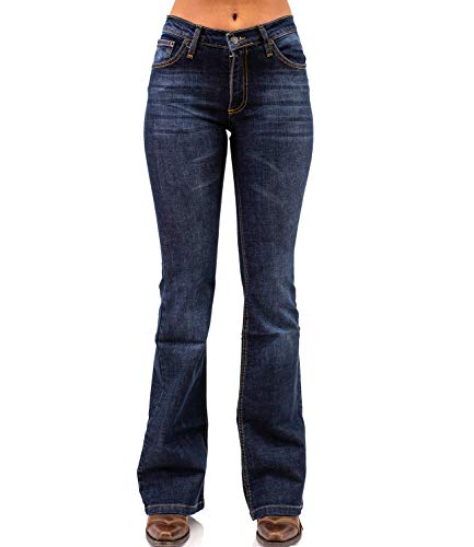 Comycom Damen Bootcut Jeans Break 34/32 von Comycom