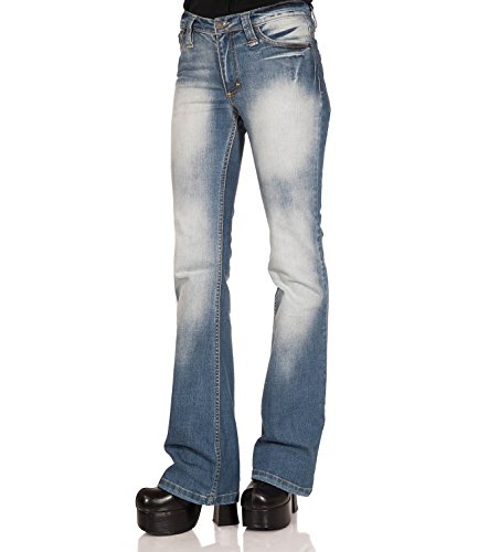 Comycom Damen Bootcutjeans Star Cut 72 hellblau 33/32 von Comycom