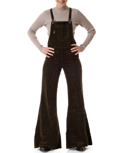Comycom Damen Cord Latz-Schlaghose Dunkelgrün W32/L32 Comycom Damen Cord Latz-Schlaghose Dunkelgrün W32/L32 von Comycom