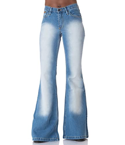 Comycom Damen Jeans Schlaghose Star ECO-Style ONE Hellblau W29/L32 Comycom Damen Jeans Schlaghose Star ECO-Style ONE Hellblau W29/L32 von Comycom