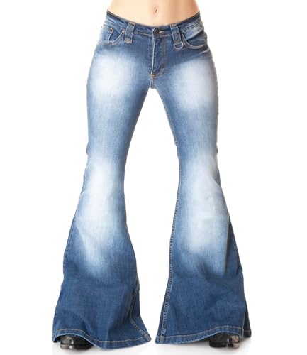 Comycom Damen Mega Jeans Schlaghose Blue 72 Comycom Damen Mega Jeans Schlaghose Blue 72 von Comycom