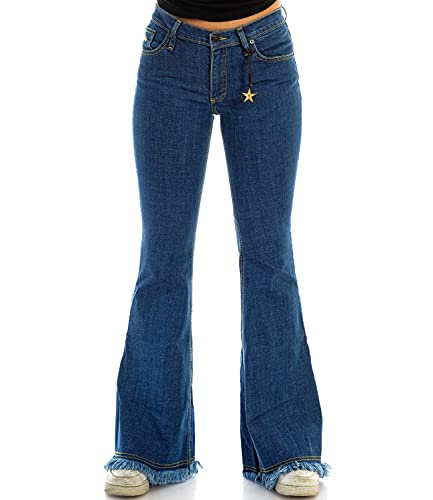 Comycom Damen Schlagjeans mit Fransen Star Easy Frings Comycom Damen Schlagjeans mit Fransen Star Easy Frings von Comycom