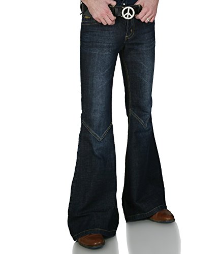 Comycom Dunkelblaue 70er Retro Jeans Schlaghose Star Cooper 30/36 Comycom Dunkelblaue 70er Retro Jeans Schlaghose Star Cooper 30/36 von Comycom