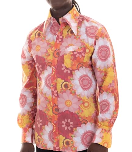 Comycom Herren Langarm Hemd pink weiß geblümt M Comycom Herren Langarm Hemd pink weiß geblümt M von Comycom