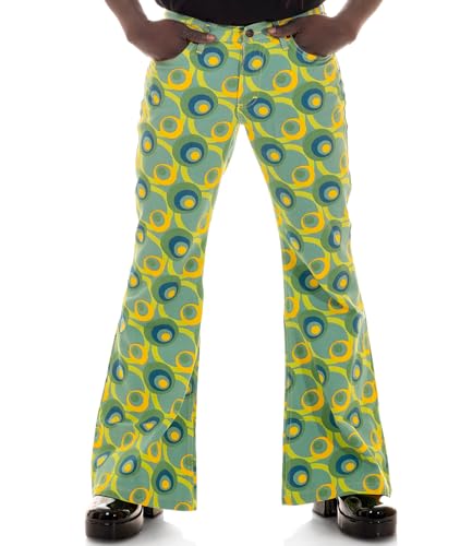 Comycom Herren Schlaghose Star DOTS Grün W36/L32 Comycom Herren Schlaghose Star DOTS Grün W36/L32 von Comycom