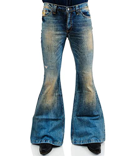 Comycom Jeans Schlaghose Herren Bandit Destroyed Look 33/36 von Comycom