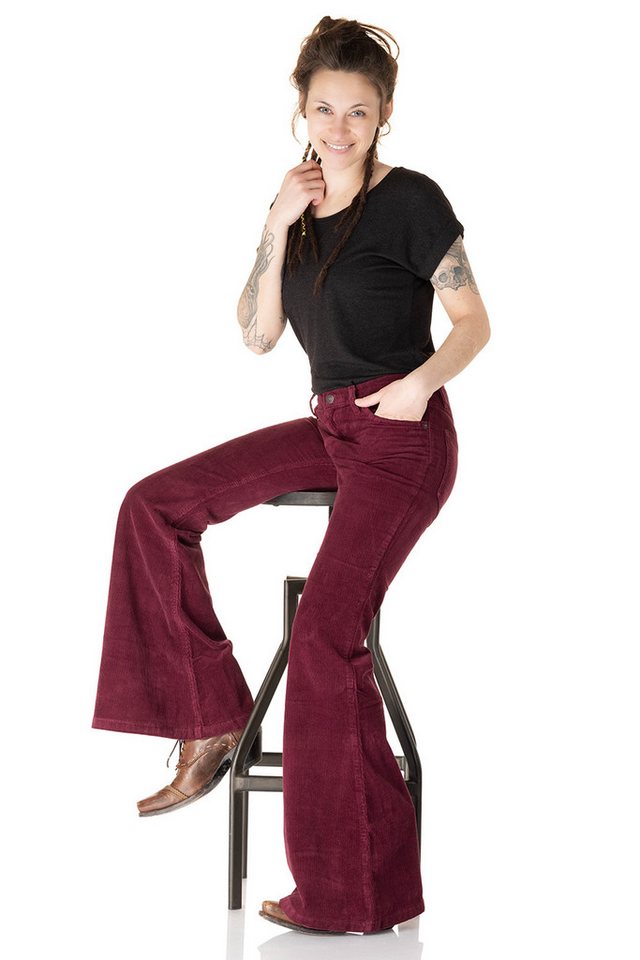 Comycom Schlaghose Damen Cord bordeaux Comycom Schlaghose Damen Cord bordeaux von Comycom