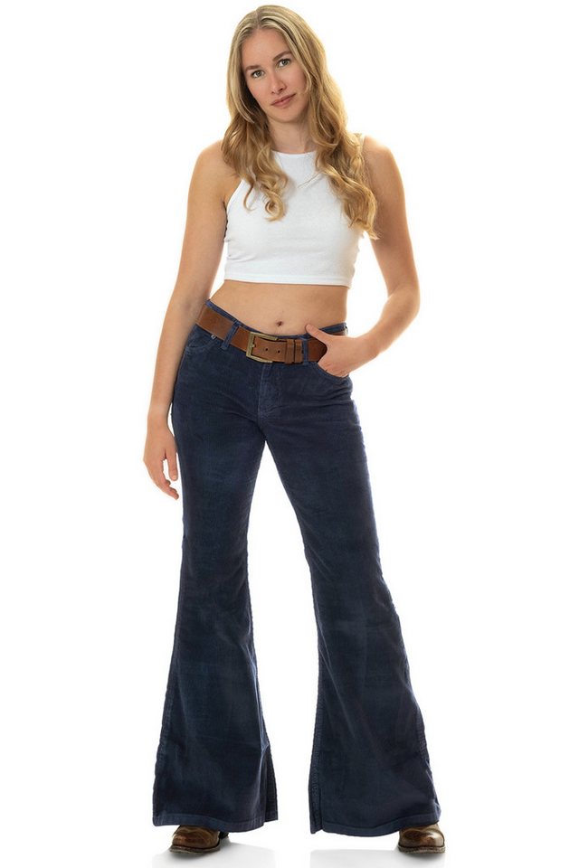 Comycom Schlaghose Damen Cord navy blau Comycom Schlaghose Damen Cord navy blau von Comycom