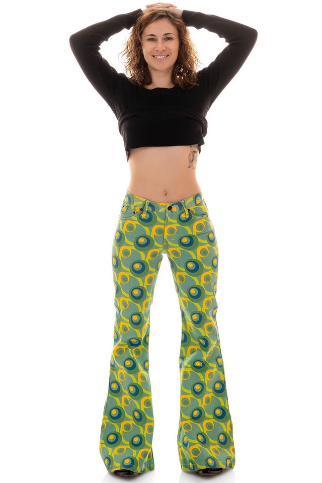 Comycom Schlaghose Damen STAR DOTS Grün Comycom Schlaghose Damen STAR DOTS Grün von Comycom