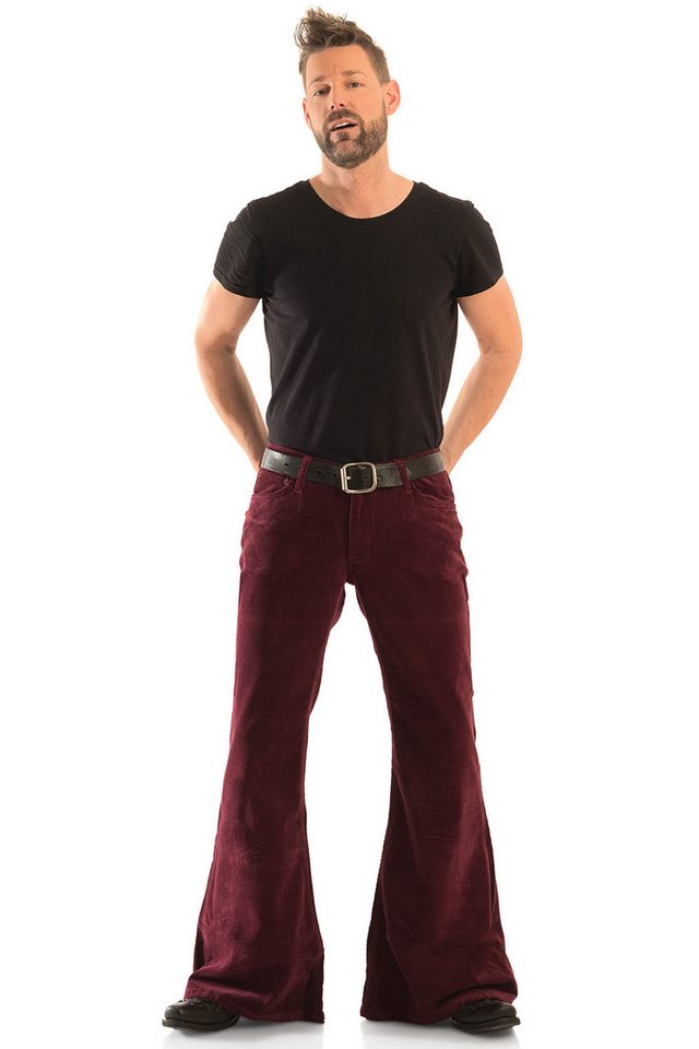 Comycom Schlaghose Herren Cord bordeaux von Comycom