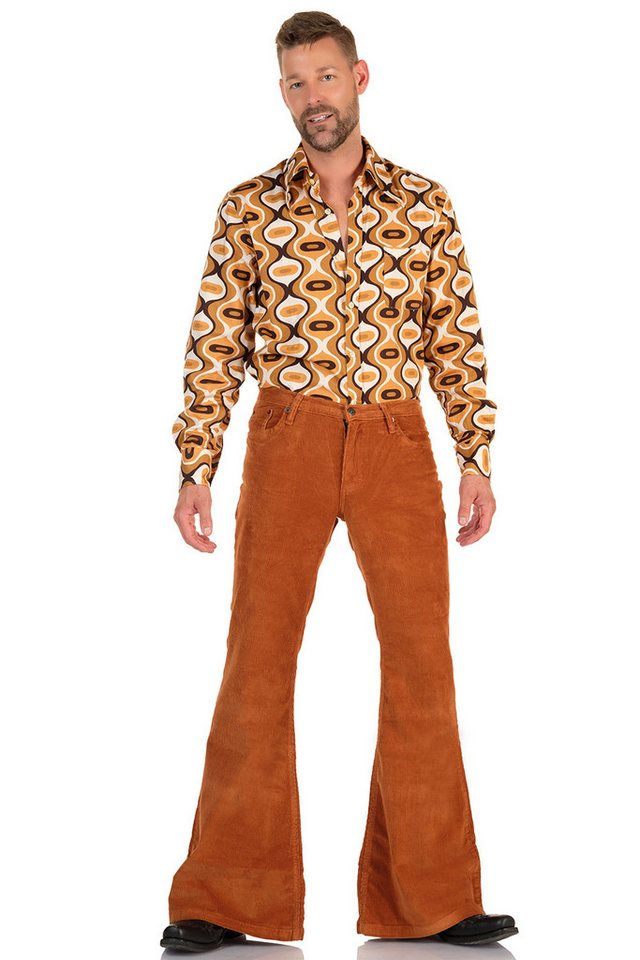 Comycom Schlaghose Herren Cord mittelbraun Comycom Schlaghose Herren Cord mittelbraun von Comycom