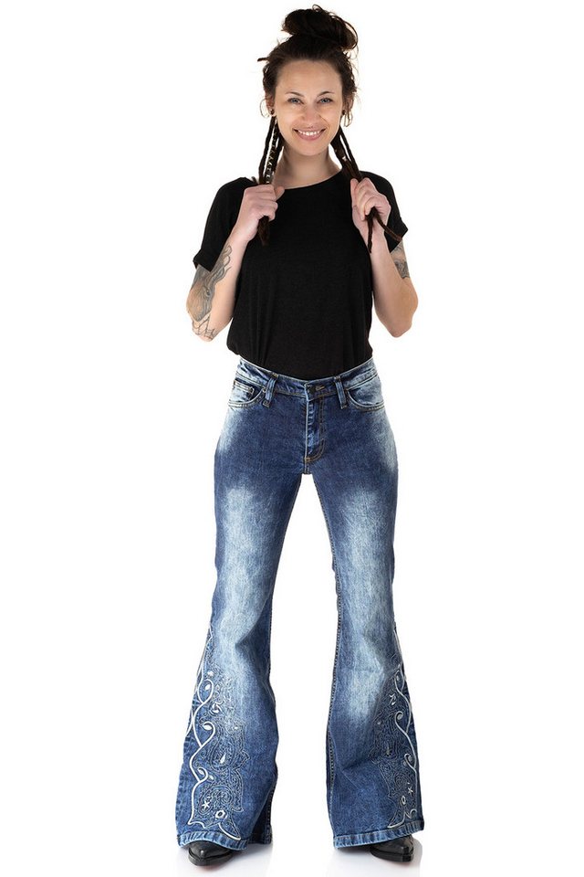 Comycom Schlagjeans Damen STAR RAIDER bestickt Comycom Schlagjeans Damen STAR RAIDER bestickt von Comycom
