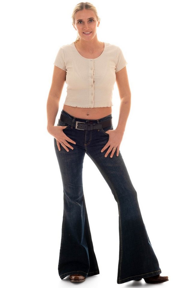 Comycom Schlagjeans Damen STAR ROOTS mit mega Schlagweite von Comycom