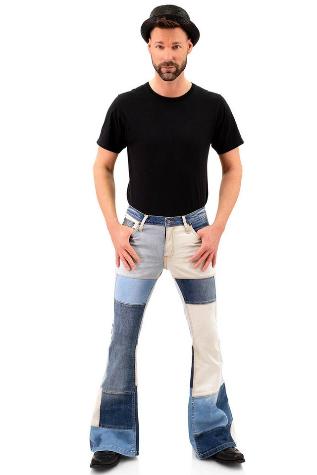 Comycom Schlagjeans Herren STAR BIRDY Patchwork Comycom Schlagjeans Herren STAR BIRDY Patchwork von Comycom