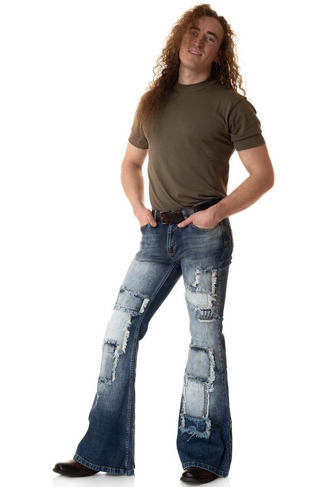 Comycom Schlagjeans Herren STAR OLDWAY mit Flicken Comycom Schlagjeans Herren STAR OLDWAY mit Flicken von Comycom