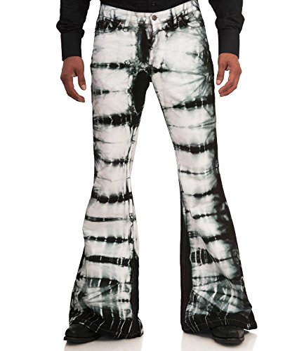 Comycom Schwarz weiß gebatikte Hippie Schlaghose 42/32 Comycom Schwarz weiß gebatikte Hippie Schlaghose 42/32 von Comycom