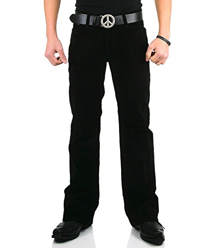 Herren Bootcut Cordhose Star schwarz 34/36 Herren Bootcut Cordhose Star schwarz 34/36 von Comycom