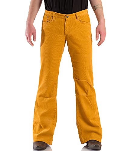 Herren Bootcut Cordhose senfgelb von Comycom