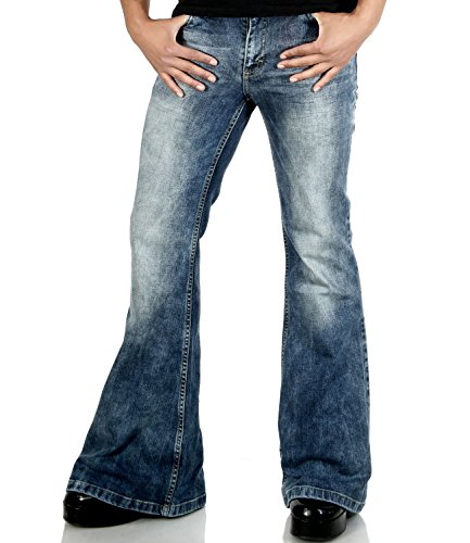 Herren Jeans Schlaghose Star Random 70er Look 27/34 von Comycom
