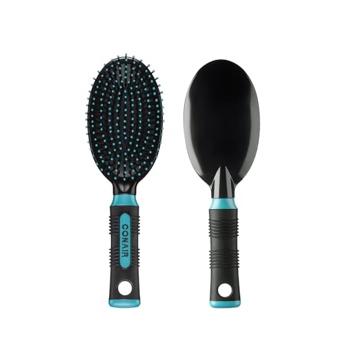 Conair Salon Results Haarbürste für Damen und Herren, Kissenbasis, für das tägliche Bürsten, Farbe kann variieren, 1 Packung von Conair