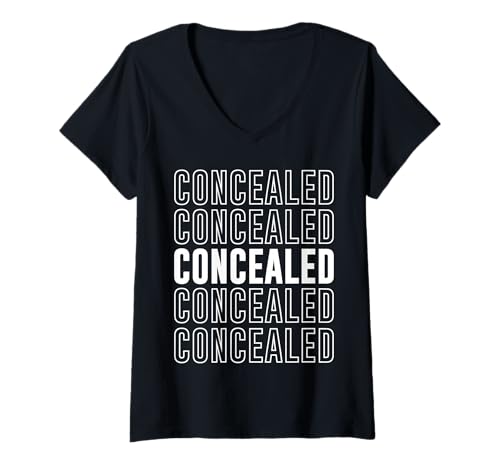 Damen Verdeckt T-Shirt mit V-Ausschnitt Damen Verdeckt T-Shirt mit V-Ausschnitt von Concealed Apparel