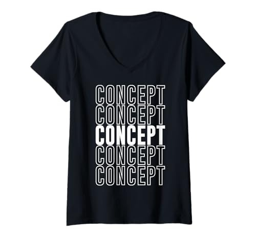 Damen Konzept T-Shirt mit V-Ausschnitt Damen Konzept T-Shirt mit V-Ausschnitt von Concept Apparel