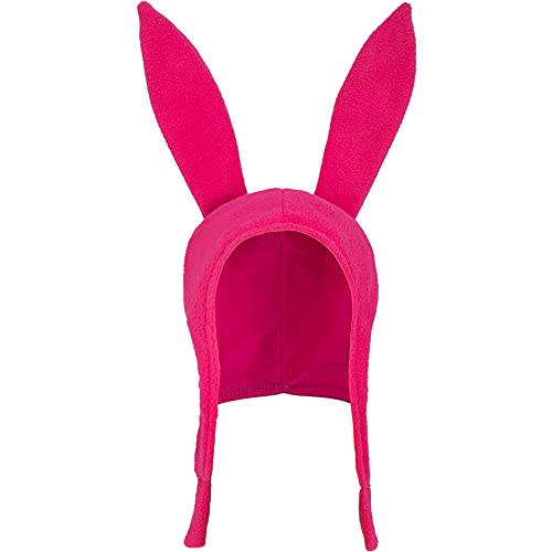 Concept One Damen Bob's Burgers Louise Cosplay Bunny Hat with Floppy Ears Fleece Beanie-Mütze, Pink, Einheitsgröße von Concept One