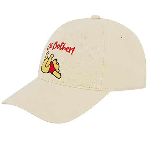 Concept One Damen Disney Winnie The Pooh Dad Mütze Oh Bother Baseball Cap mit gesticktem Logo Baseballkappe, Khaki, Einheitsgröße von Concept One